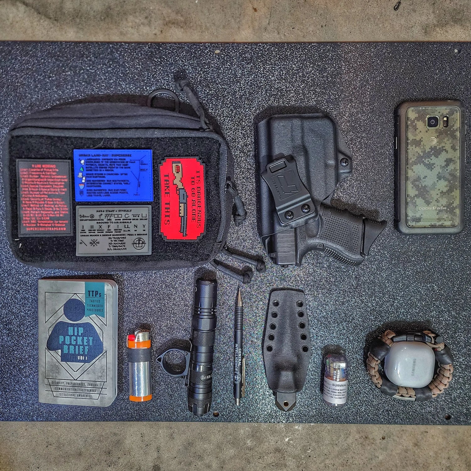Storage Pocket Patch - Urban Land-Nav w/ Strip Map Diagram and Contingency Navigation Tactics Superesse Straps LLC