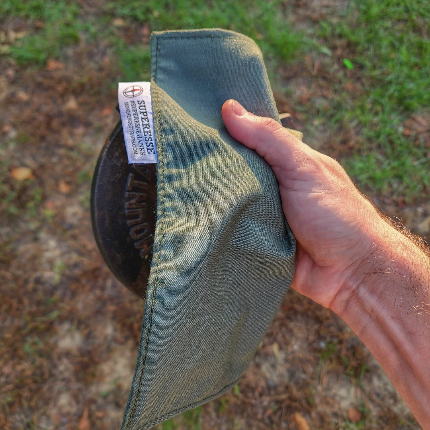 Camp Rag - Burn Proof Work Cloth built from Durable Kevlar Fabric w/ Lanyard Grommet. Superesse Straps LLC