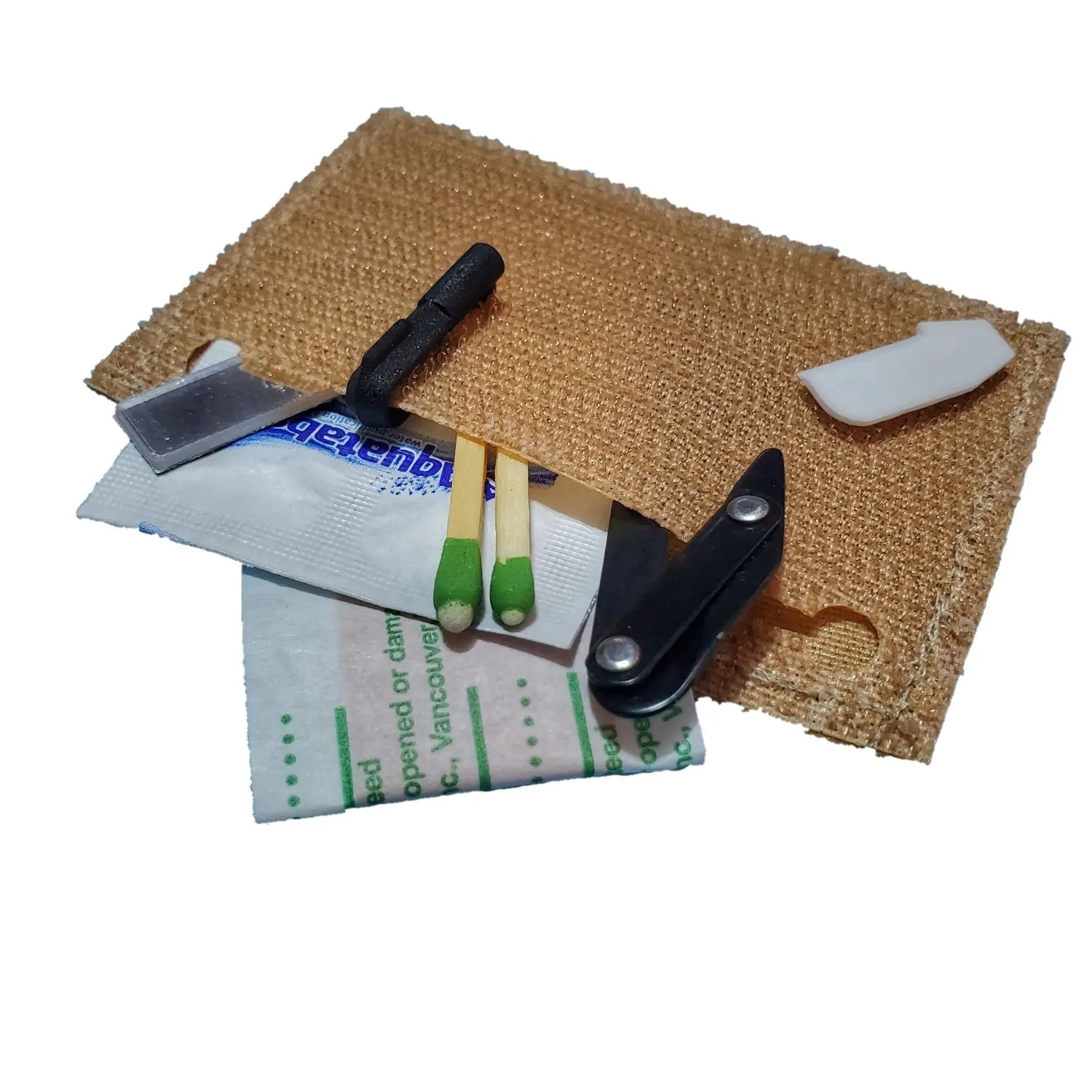 Subdued Storage Pocket Patch: A coverable two layer Velcro patch with hook and loop sides. Superesse Straps LLC