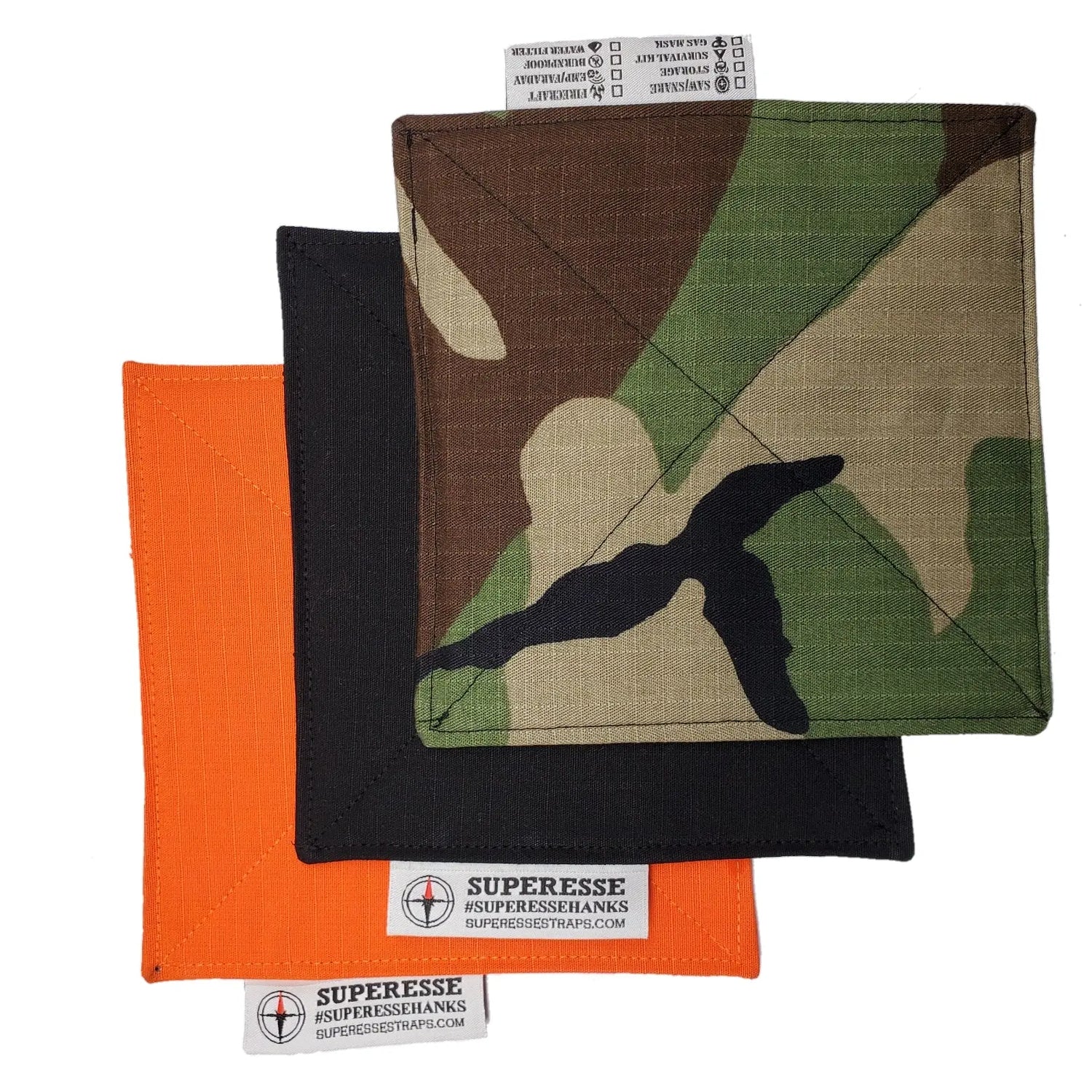 Filter Bandana - Water Pre-Filtration and Air-Contaminant Face Barrier. Superesse Straps LLC