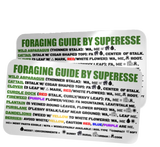Foraging Guide Decal - Plants and Edibles Quick Identification Reference Superesse Straps LLC
