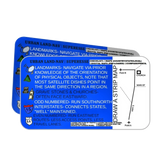 Urban Land Nav Decal - Divergent navigational reference for roads and cities Superesse Straps LLC
