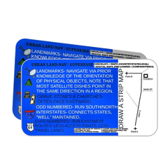 Urban Land Nav Decal - Divergent navigational reference for roads and cities Superesse Straps LLC