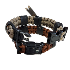 Urban Carry Strap - EDC Bracelet with Pry Bar, Firestarter, Kevlar Saw and Cuff Key or LED Flashlight. Superesse Straps LLC