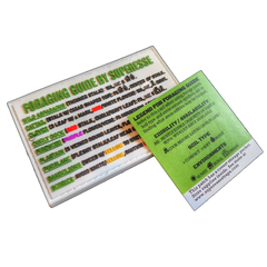 Storage Pocket Patch:  "Foraging Guide", a Plants and Edibles Quick Identification Reference Superesse Straps LLC