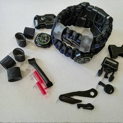 First Responder Strap - Police LEO backup duty gear w/ light, cuff key, seatbelt cutter, compass. Superesse Straps LLC