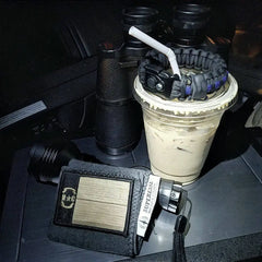 First Responder Strap - Police LEO backup duty gear w/ light, cuff key, seatbelt cutter, compass. Superesse Straps LLC