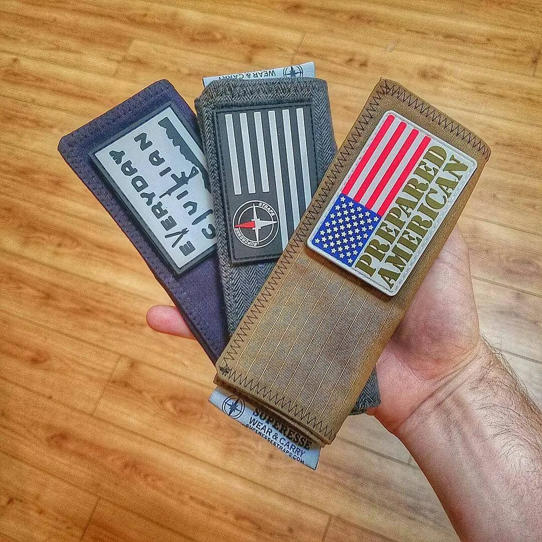 Tactical Tissue: Morale Patch compatible Ripstop stitched hank with covert storage pocket. Superesse Straps LLC
