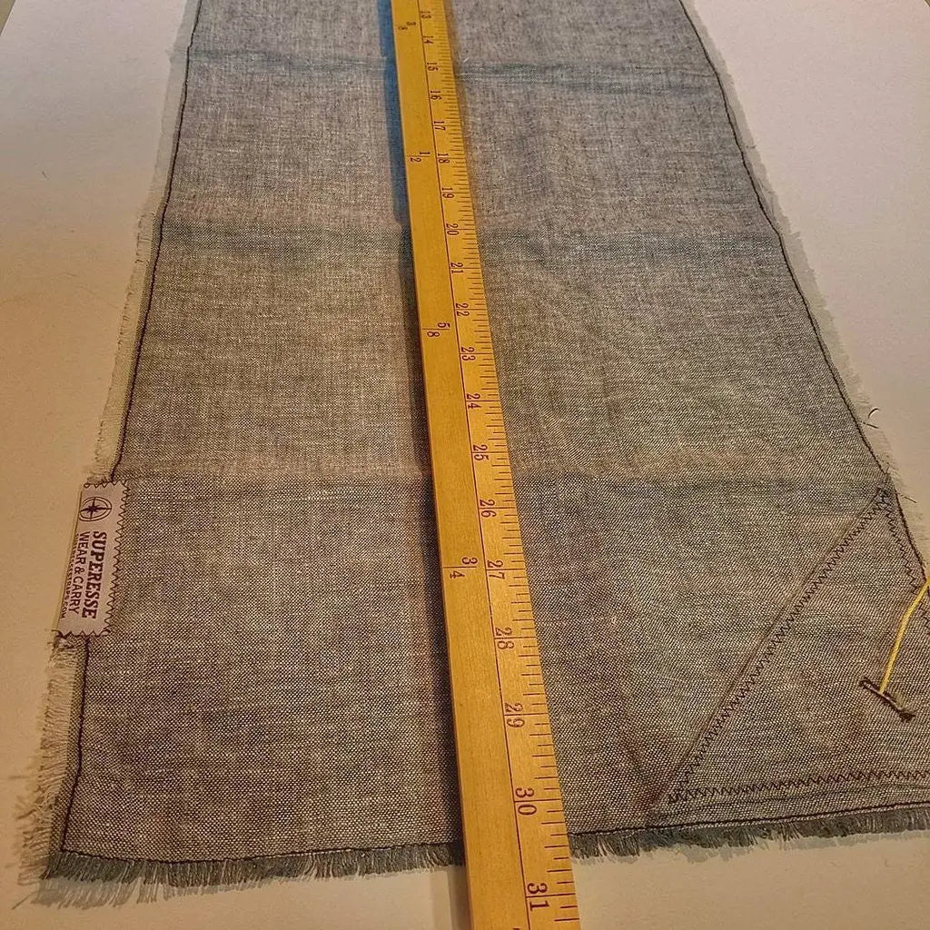 Saw Shemagh: Firestarter sewn button, built-in Kevlar Utility Saw, Fire Tinder border. Superesse Straps LLC