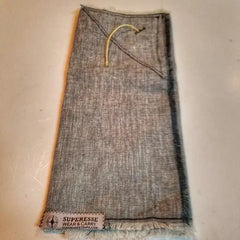 Saw Shemagh: Firestarter sewn button, built-in Kevlar Utility Saw, Fire Tinder border. Superesse Straps LLC