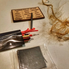 Fire Patch Kit: fire crafting supplies and tinder Superesse Straps LLC