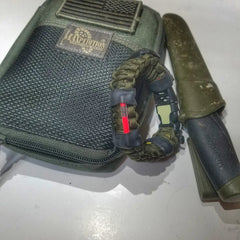 The Escape Evade Pathfinder: Military & Tactical Strap w/ SERE kit, Compass, Kevlar Saw, Cuff Key. Superesse Straps LLC