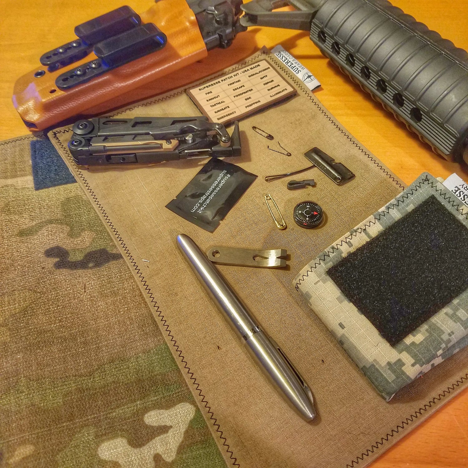 Tactical Tissue: Morale Patch compatible Ripstop stitched hank with covert storage pocket. Superesse Straps LLC