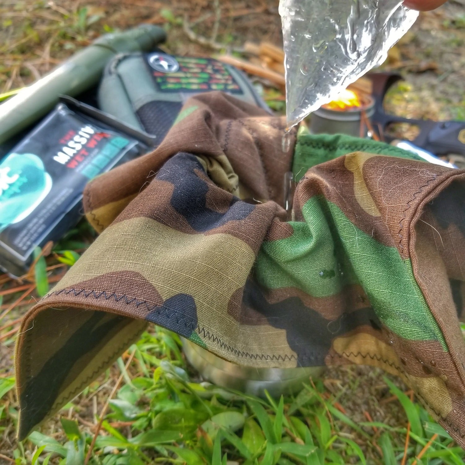 Filter Bandana - Water Pre-Filtration and Air-Contaminant Face Barrier. Superesse Straps LLC