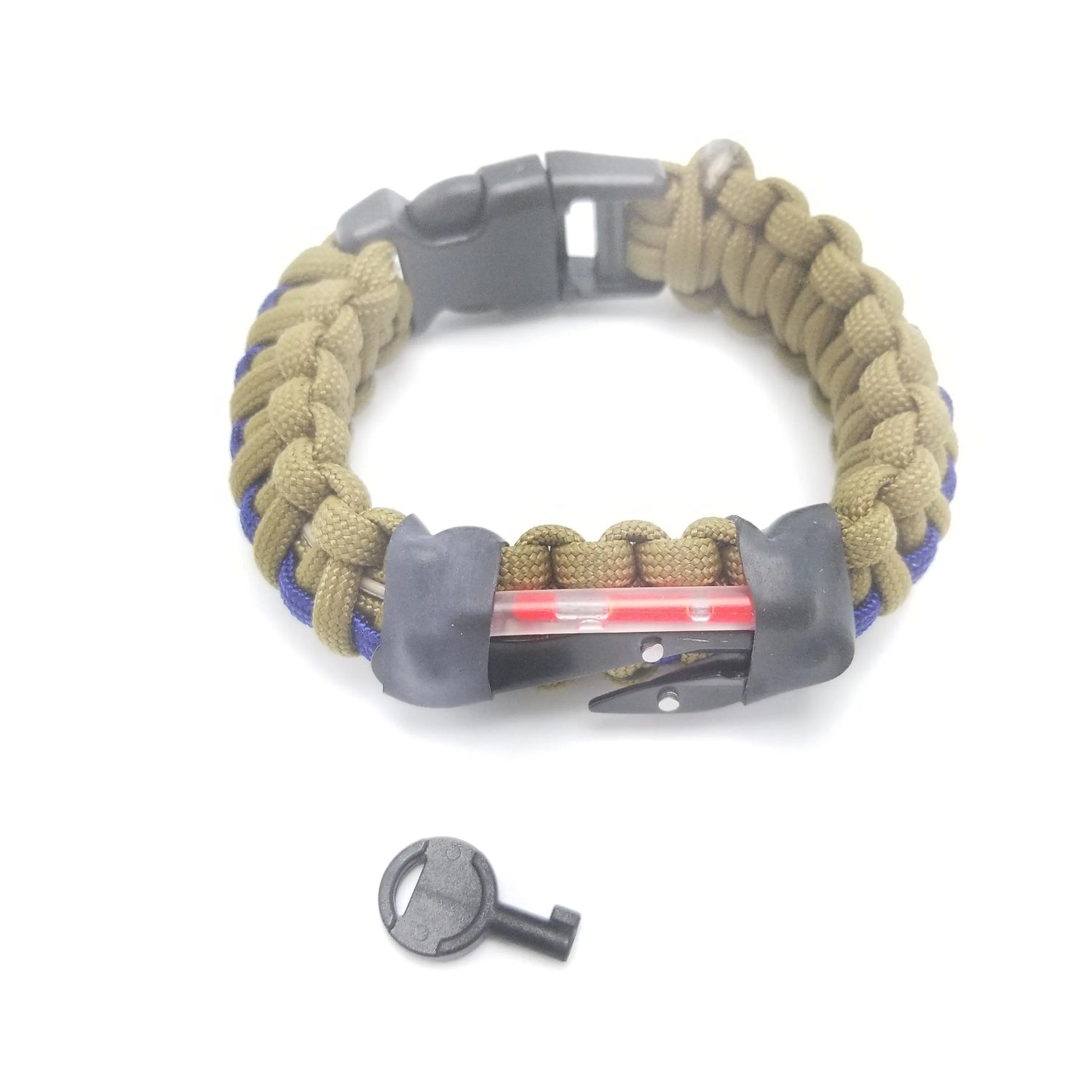 First Responder Strap - Police LEO backup duty gear w/ light, cuff key, seatbelt cutter, compass. Superesse Straps LLC