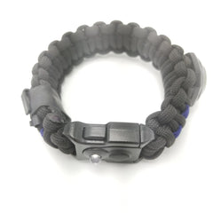 First Responder Strap - Police LEO backup duty gear w/ light, cuff key, seatbelt cutter, compass. Superesse Straps LLC