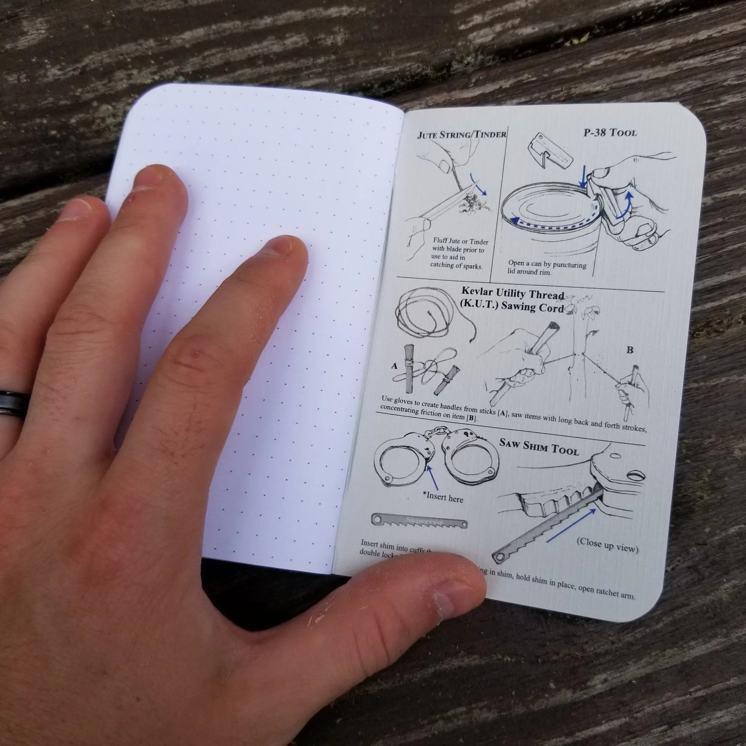 Superesse Field Memo Pad (Yellow) - Durable Pocket Notebook with Survival References Superesse Straps LLC