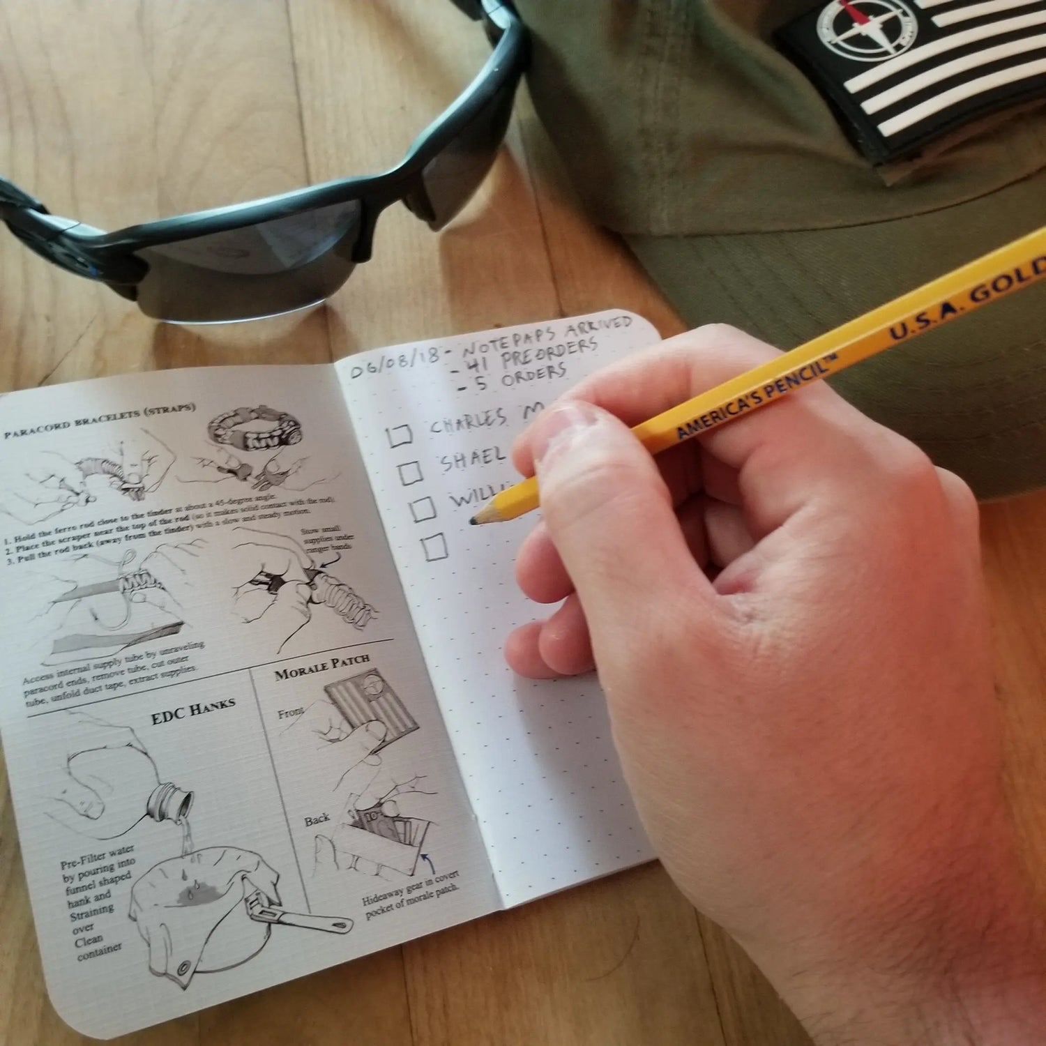 Superesse Field Memo Pad (Yellow) - Durable Pocket Notebook with Survival References Superesse Straps LLC