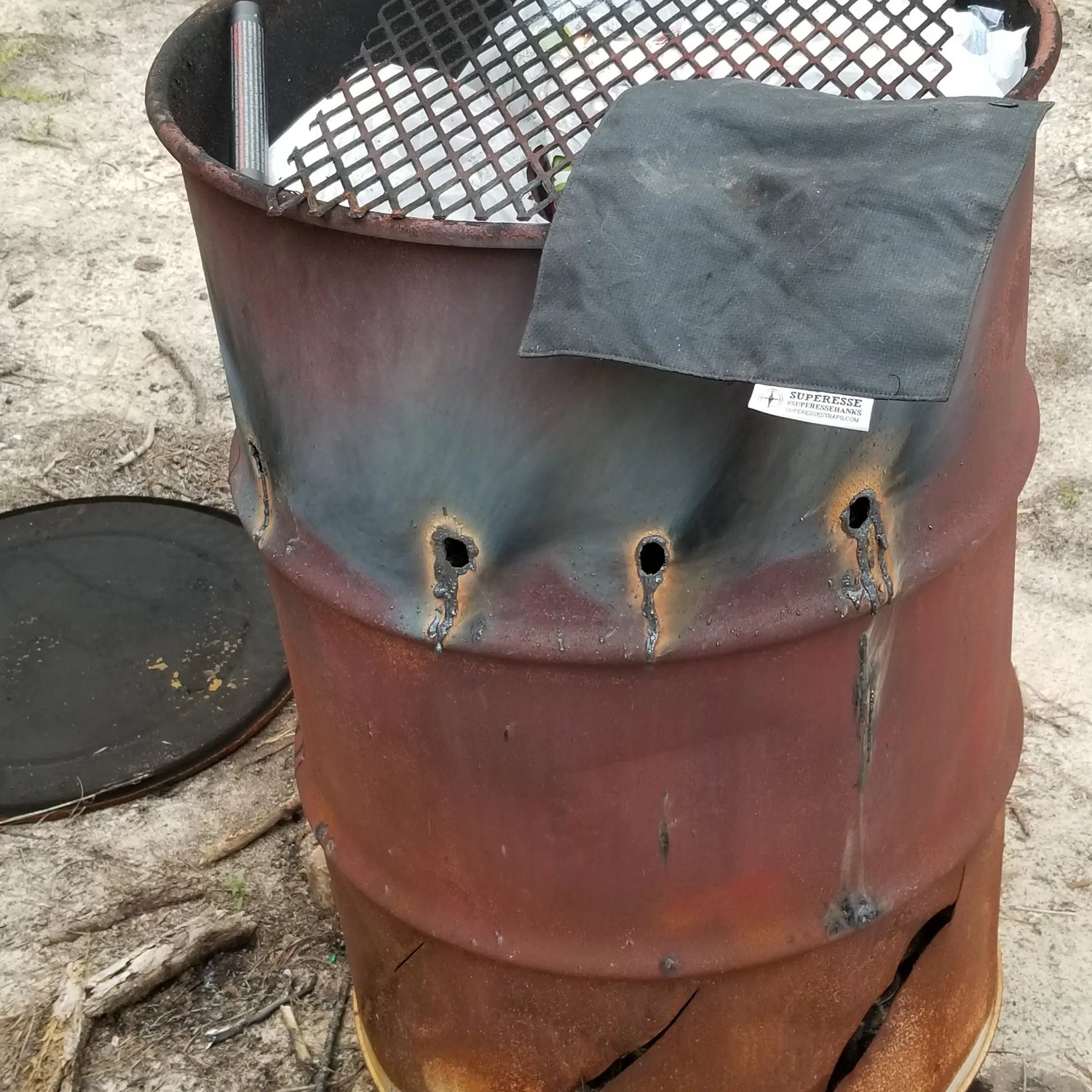 Camp Rag - Burn Proof Work Cloth built from Durable Kevlar Fabric w/ Lanyard Grommet. Superesse Straps LLC