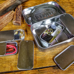 EDC Pocket Tin - Compartmentalized Survival Kits Superesse Straps LLC