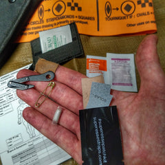 Rescue Patch Kit: emergency tools and last resort first-aid Superesse Straps LLC