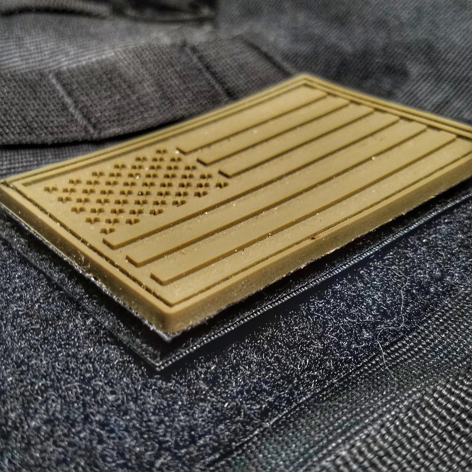 Subdued Storage Pocket Patch: A coverable two layer Velcro patch with hook and loop sides. Superesse Straps LLC