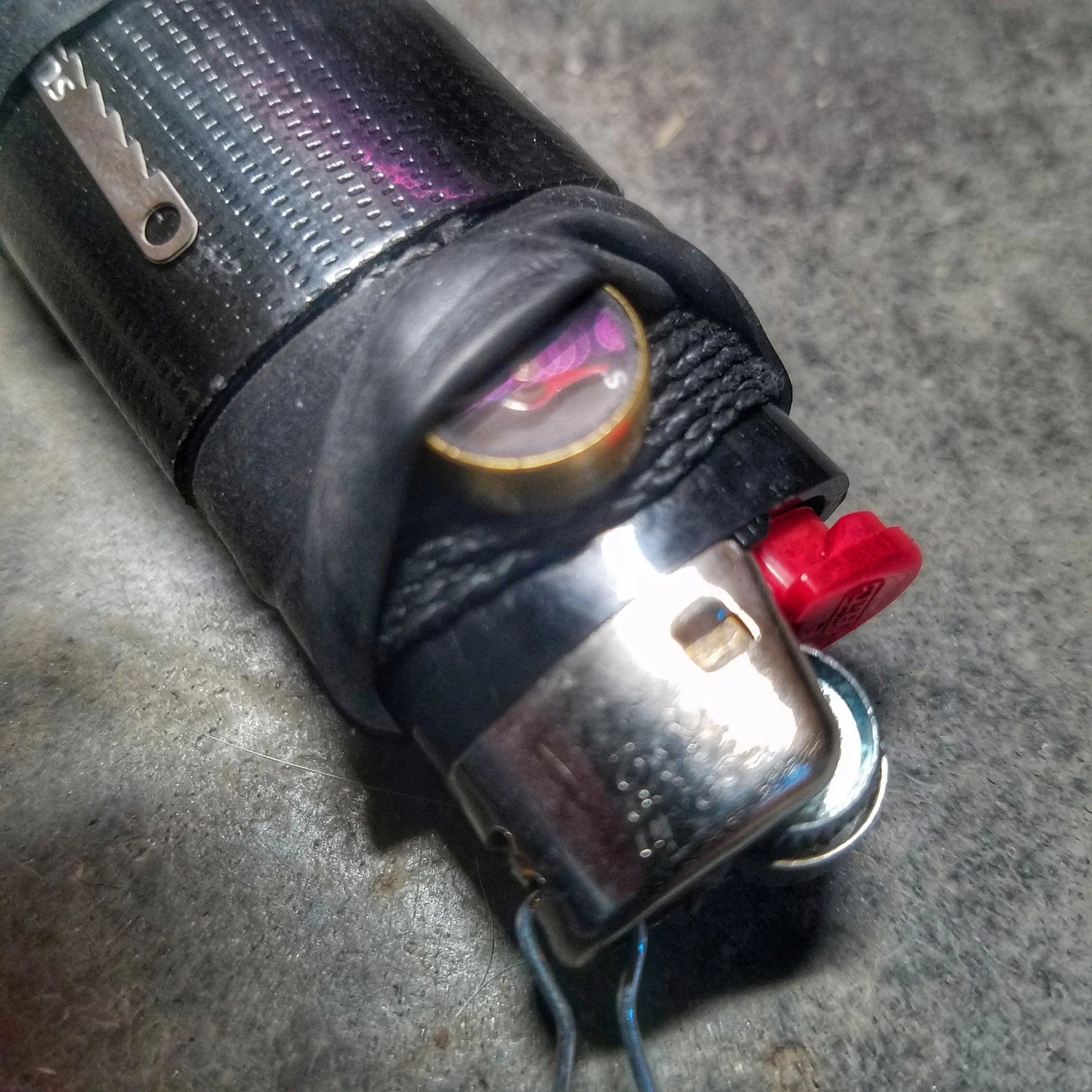 Survival Kit Lighter - Fire Starter outfitted with supplies. Superesse Straps LLC
