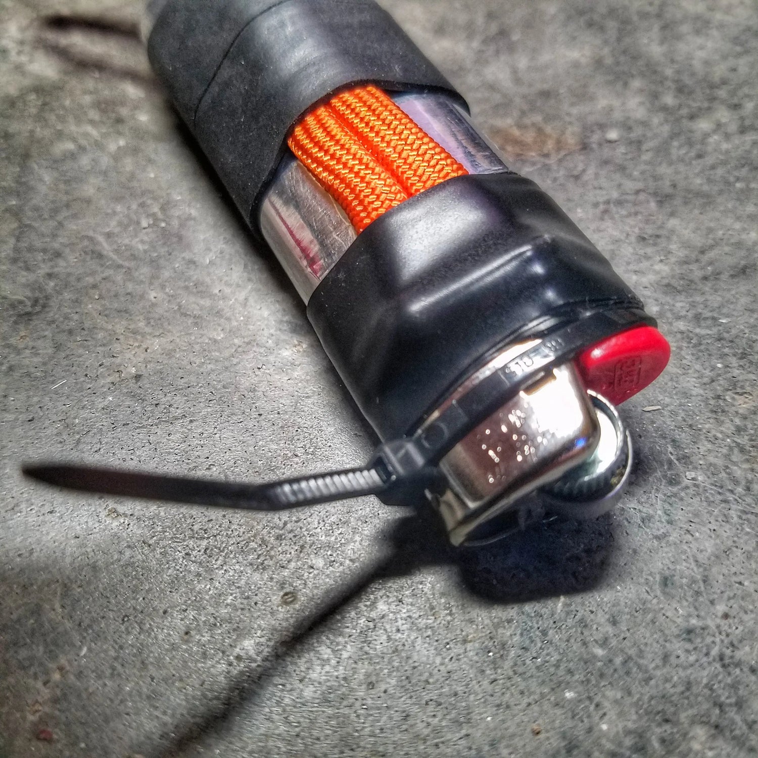 Survival Kit Lighter - Fire Starter outfitted with supplies. Superesse Straps LLC
