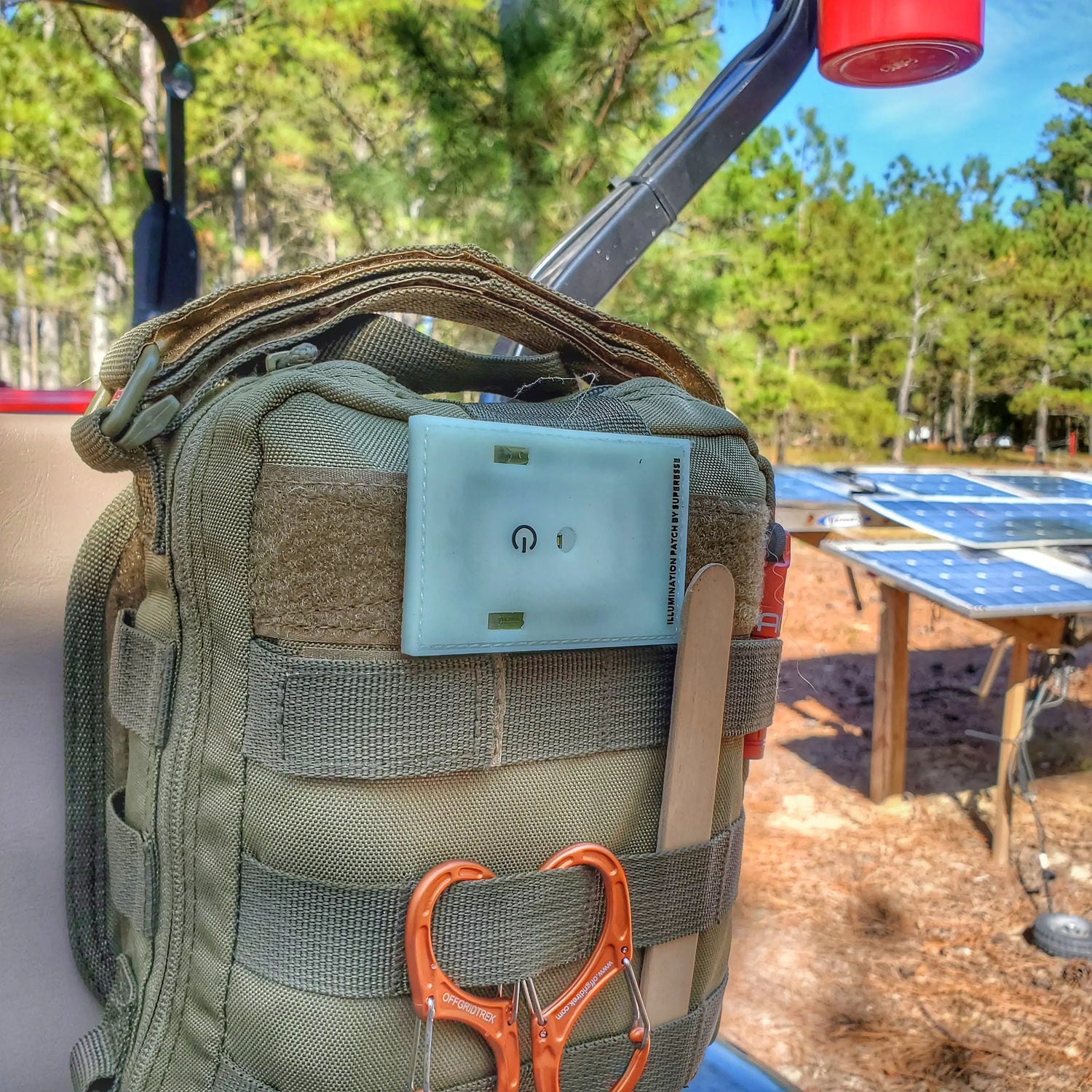 Illumination Patch Kit: Built-in Flashlight and Chemlight Morale Patch Superesse Straps LLC