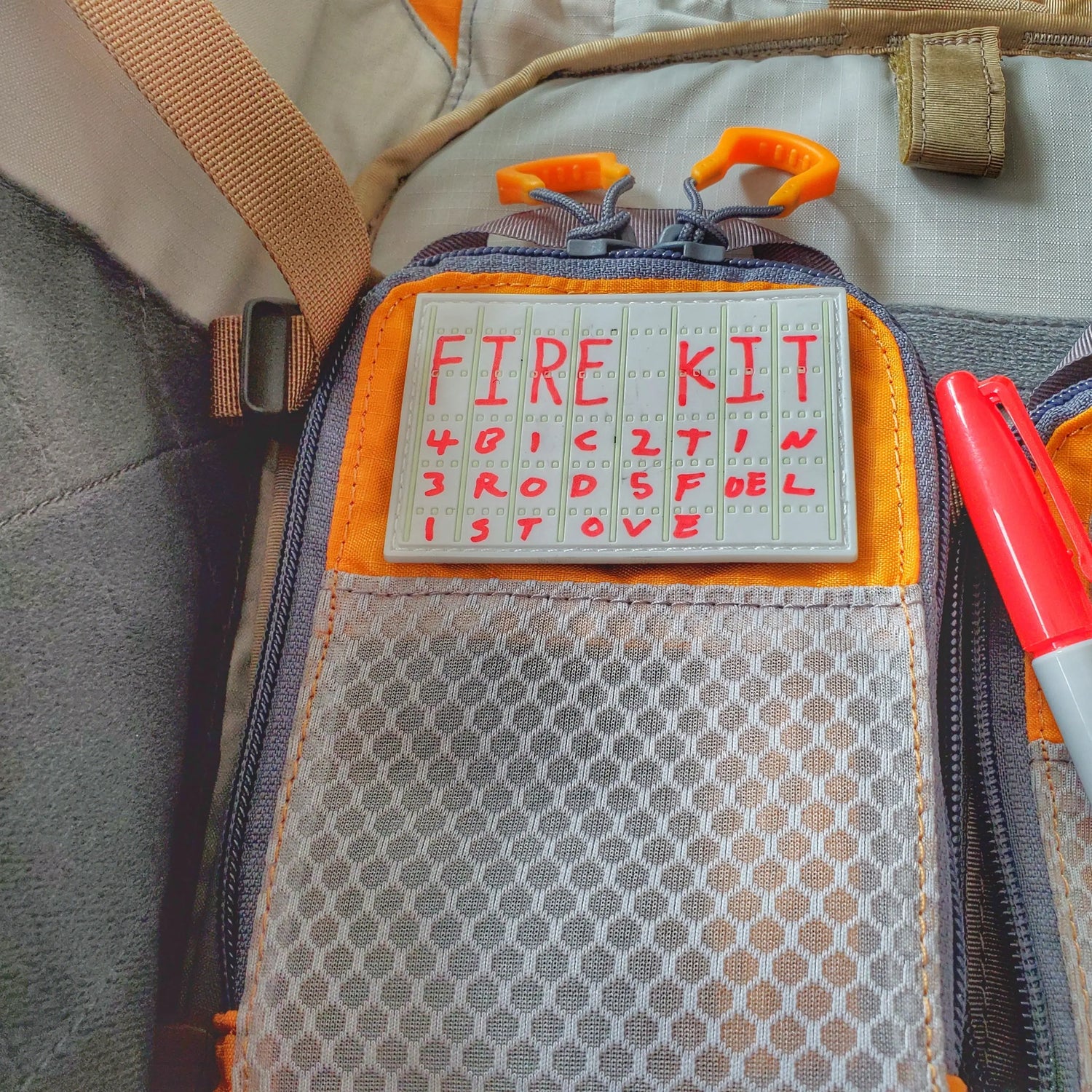 Note Patch Kit: Writable PVC surface for field notetaking with illuminated memo graph. Superesse Straps LLC