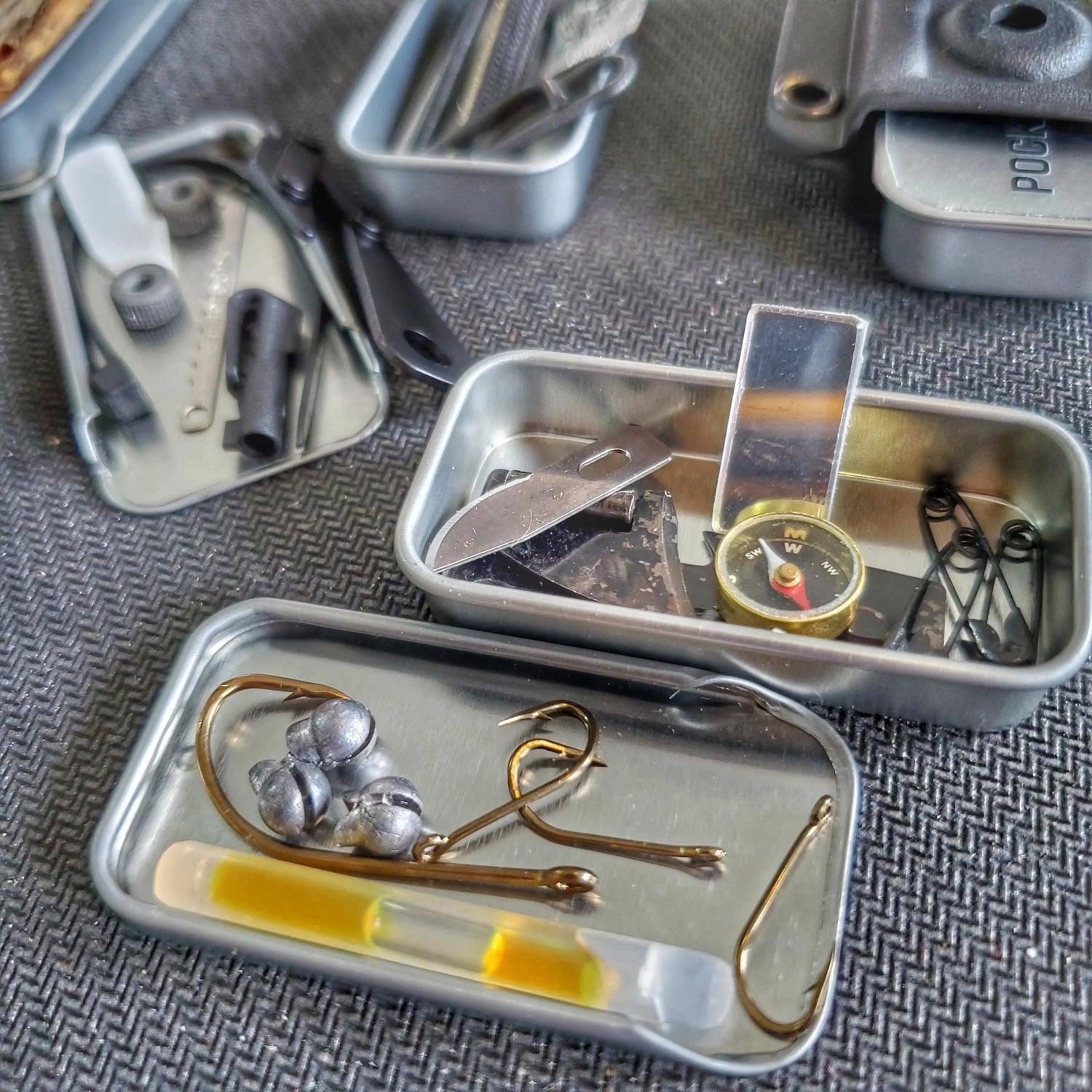 EDC Pocket Tin - Compartmentalized Survival Kits Superesse Straps LLC