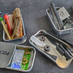 EDC Pocket Tin - Compartmentalized Survival Kits Superesse Straps LLC
