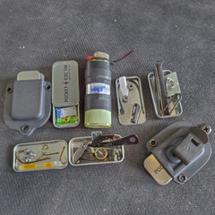 Survival Kit Lighter - Fire Starter outfitted with supplies. Superesse Straps LLC