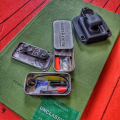 EDC Pocket Tin - Compartmentalized Survival Kits Superesse Straps LLC