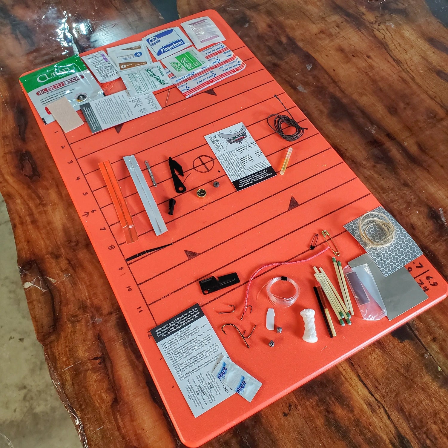 Shim Personal Survival Cards - Wallet Size Vacuum Sealed Survival Packets Superesse Straps LLC