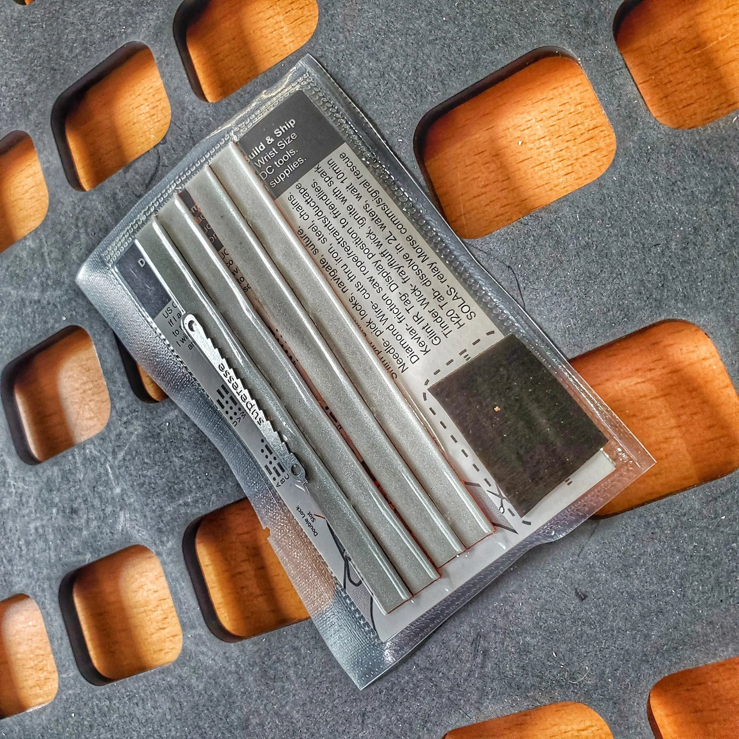 Shim Personal Survival Cards - Wallet Size Vacuum Sealed Survival Packets Superesse Straps LLC