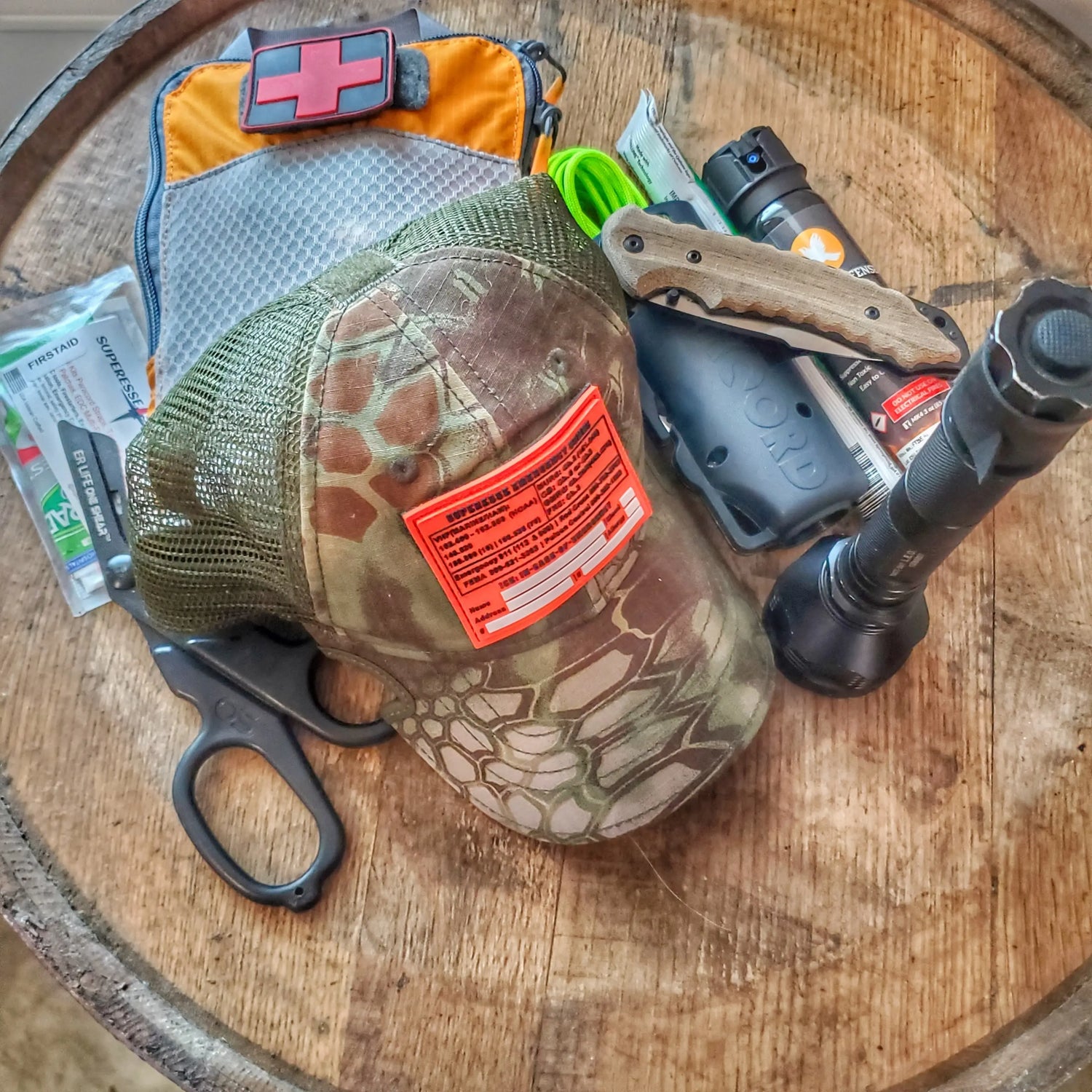 Storage Pocket Patch:  Emergency Comms with Radio Frequency/Channel and Telephone Contact Numbers, ICE Card Superesse Straps LLC