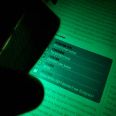 Sight Card - Field of Vision Amplifier for Signaling and Illumination Superesse Straps LLC