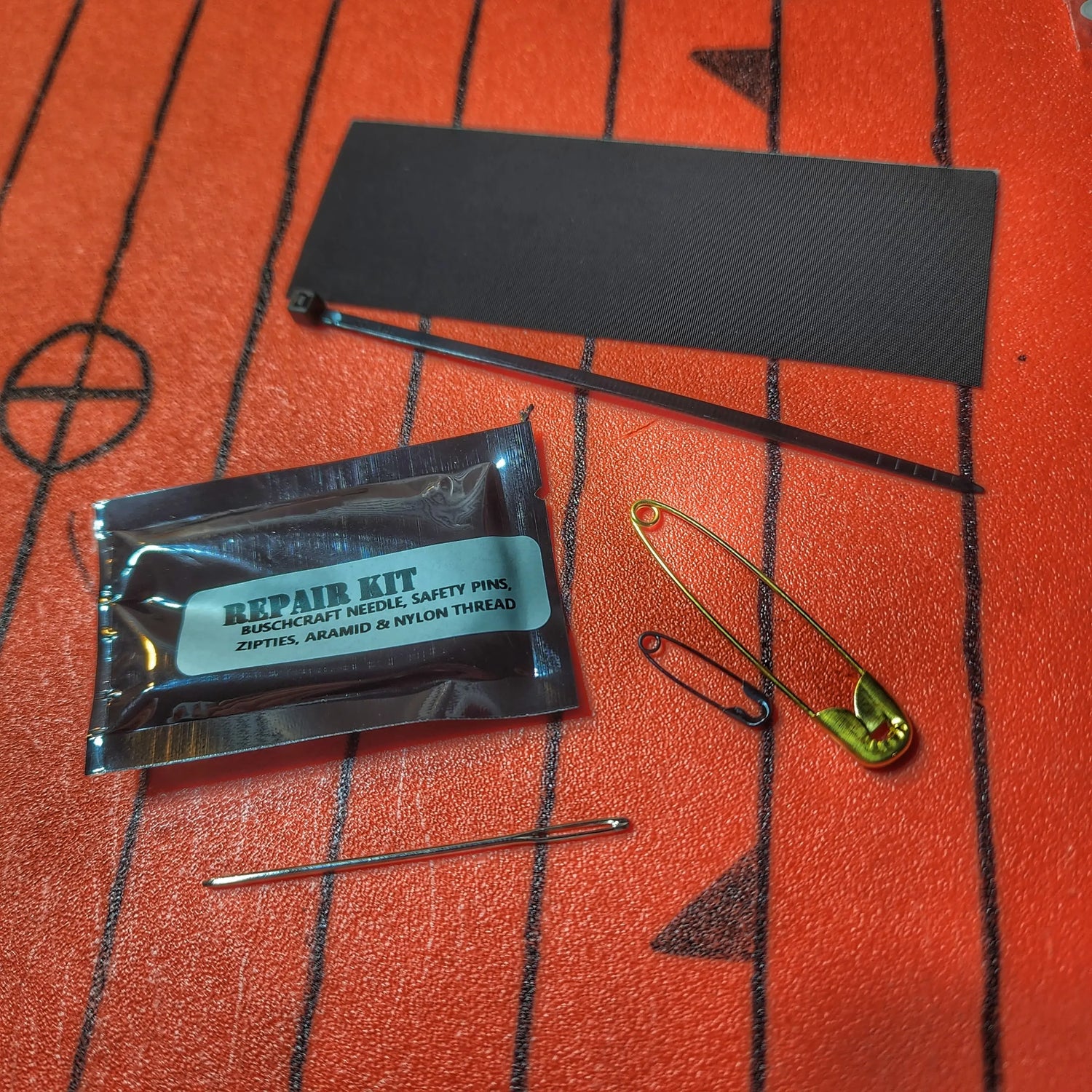 Field Repair Patch Kit - Fix broken items, stitch torn bags, parch tent rips, and seal holes. Superesse Straps LLC