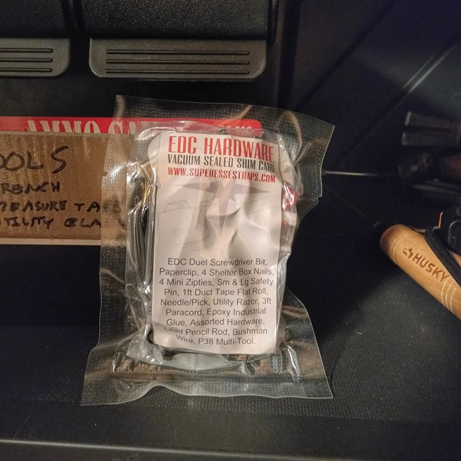 Shim Personal Survival Cards - Wallet Size Vacuum Sealed Survival Packets Superesse Straps LLC
