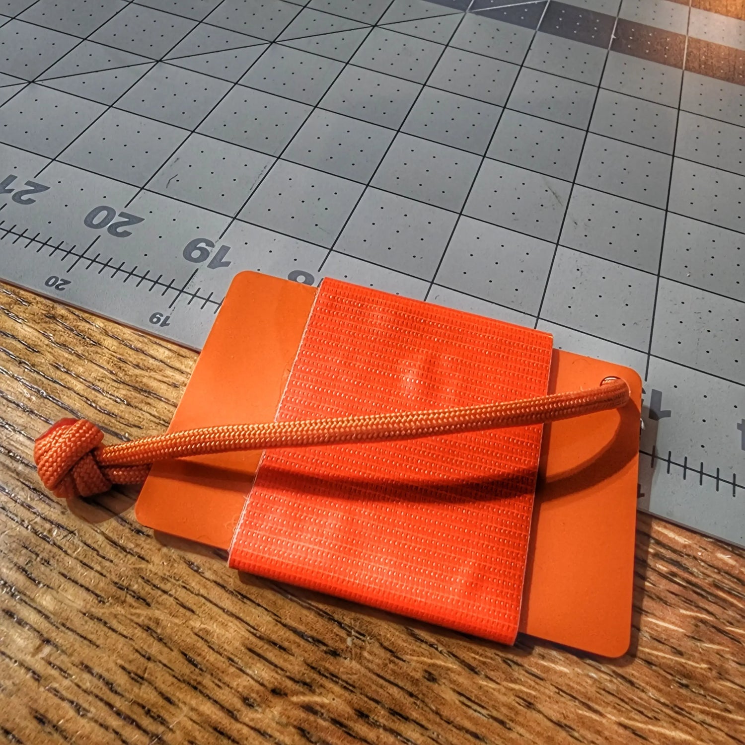 Tape Card - Duct Tape wrapped Credit Card w/ Paracord Lanyard Superesse Straps LLC