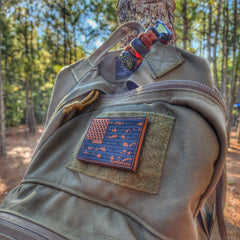 Storage Pocket Patch: Flagged Camo Superesse Straps LLC
