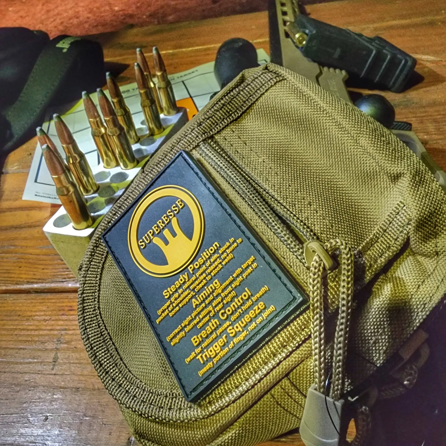 Storage Pocket Patch: Marksmanship Fundamentals Superesse Straps LLC
