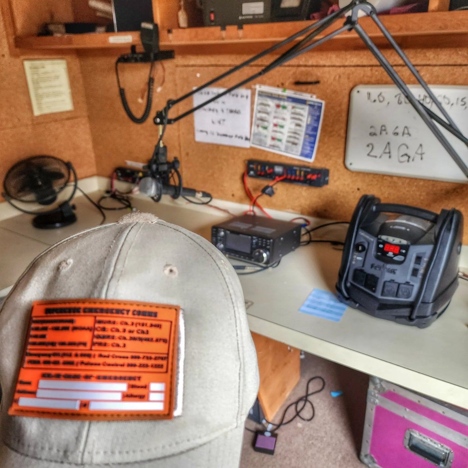 Storage Pocket Patch:  Emergency Comms with Radio Frequency/Channel and Telephone Contact Numbers, ICE Card Superesse Straps LLC