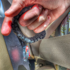 First Responder Strap - Police LEO backup duty gear w/ light, cuff key, seatbelt cutter, compass. Superesse Straps LLC