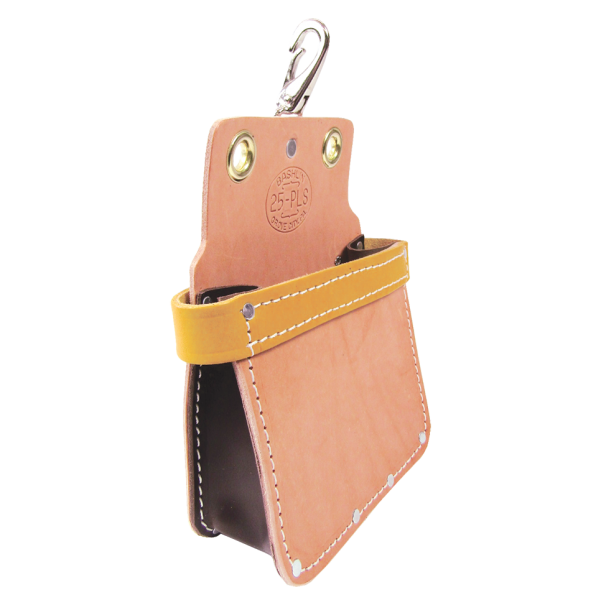 All Leather Bolt and Nut Bag with Reinforced Top