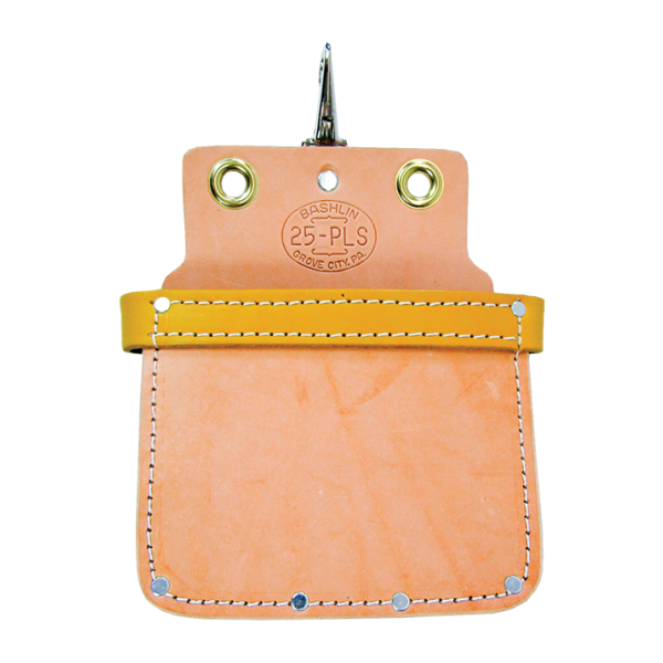 All Leather Bolt and Nut Bag with Reinforced Top