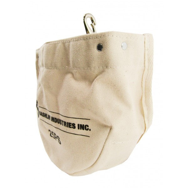 Bashlin - Wide Opening Bolt and Nut Bag with Leather Bottom