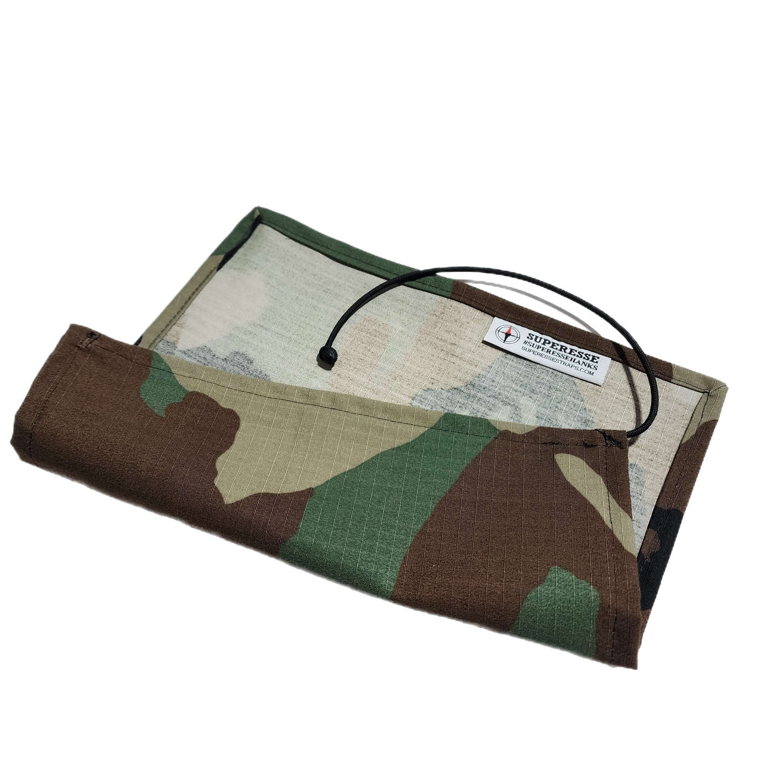 Pull Cloth - Lightweight minimalist handkerchief with paracord lanyard. Superesse Straps LLC