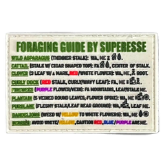 Storage Pocket Patch:  "Foraging Guide", a Plants and Edibles Quick Identification Reference Superesse Straps LLC